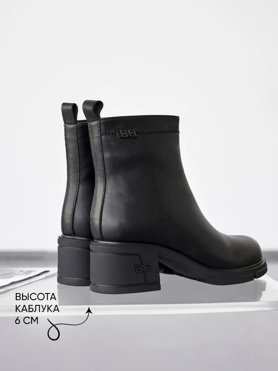 Ботинки женские зимние на каблуке натуральная кожа U510-010