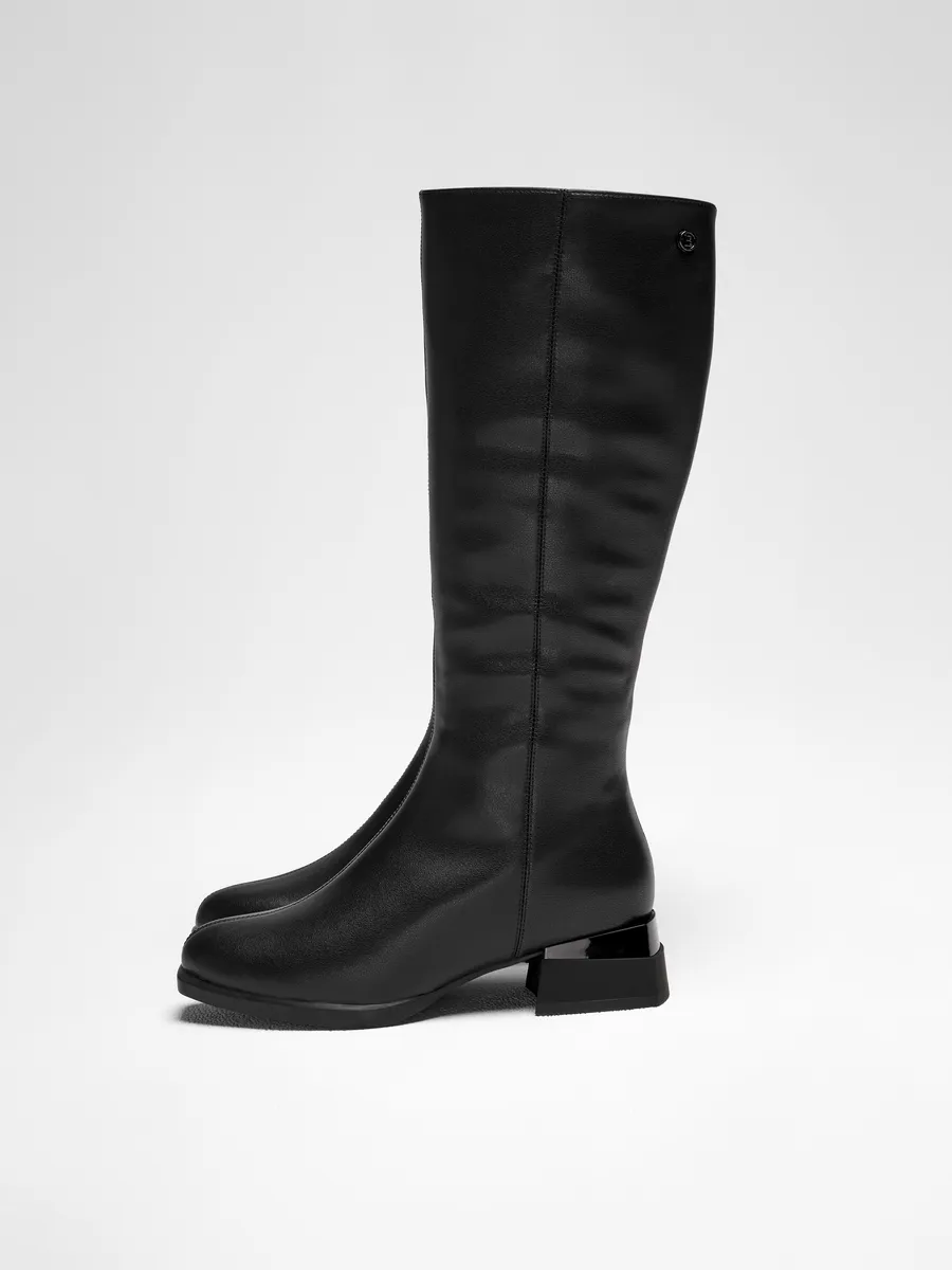 Сапоги женские зимние натуральная кожа на каблуке U600-030k