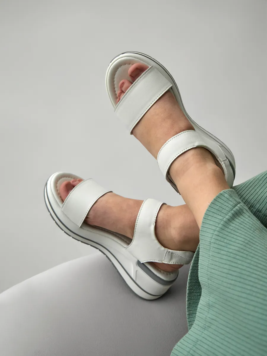 Босоножки женские летние без каблука натуральная кожа FB251-010