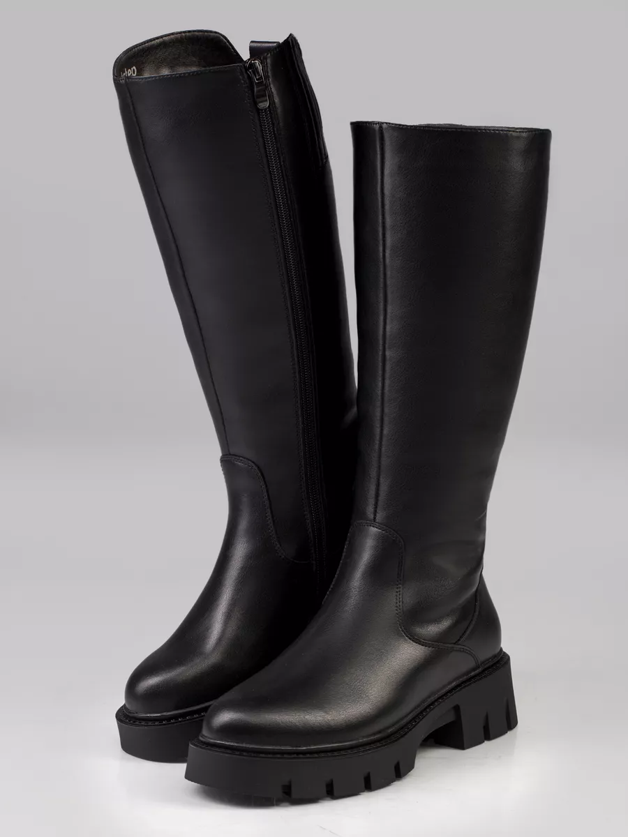 Сапоги зимние натуральная кожа на каблуке XLU-67036-0501-SW