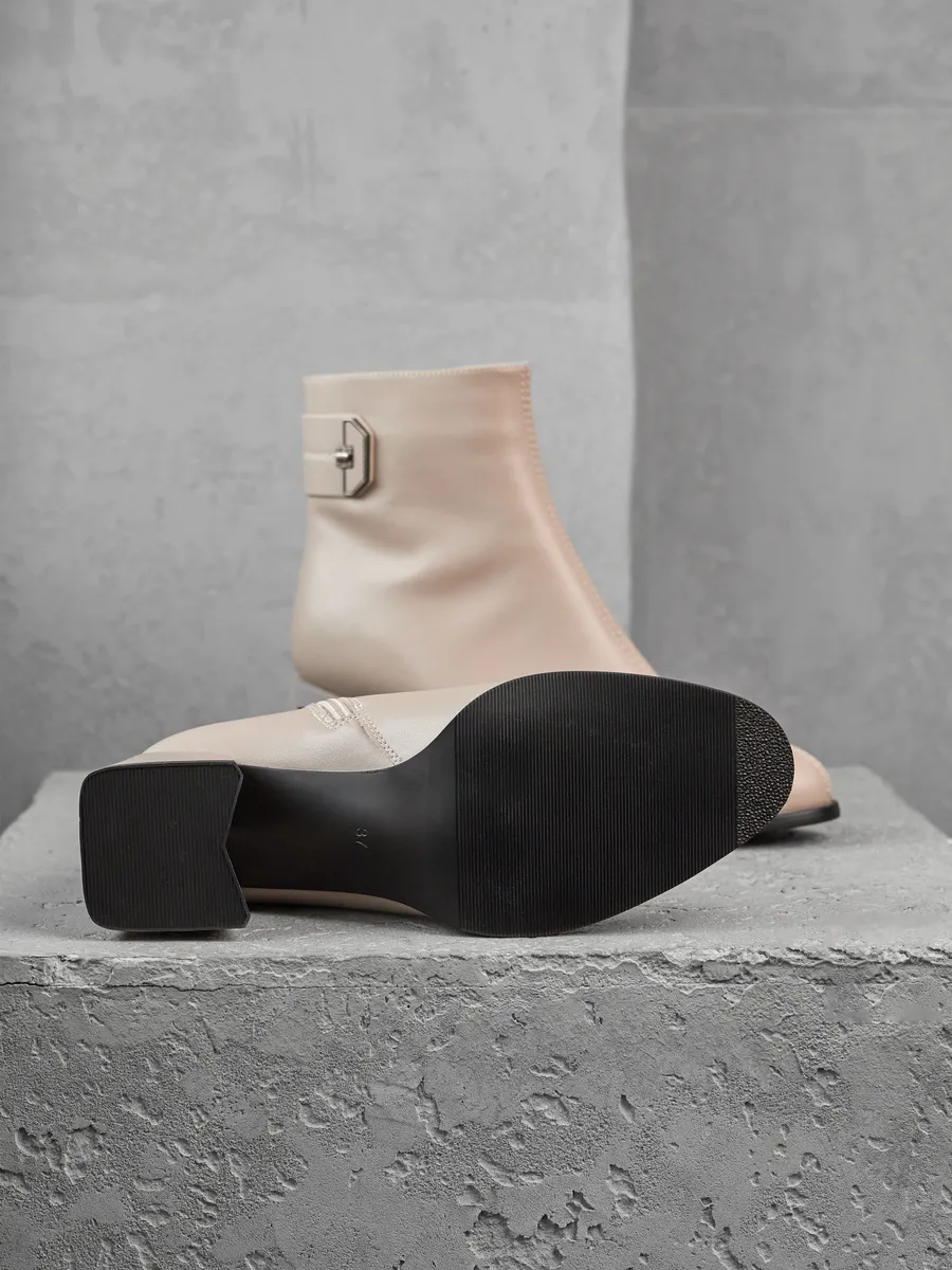 Ботильоны женские демисезонные натуральная кожа на каблуке 51-DBA9-8-108