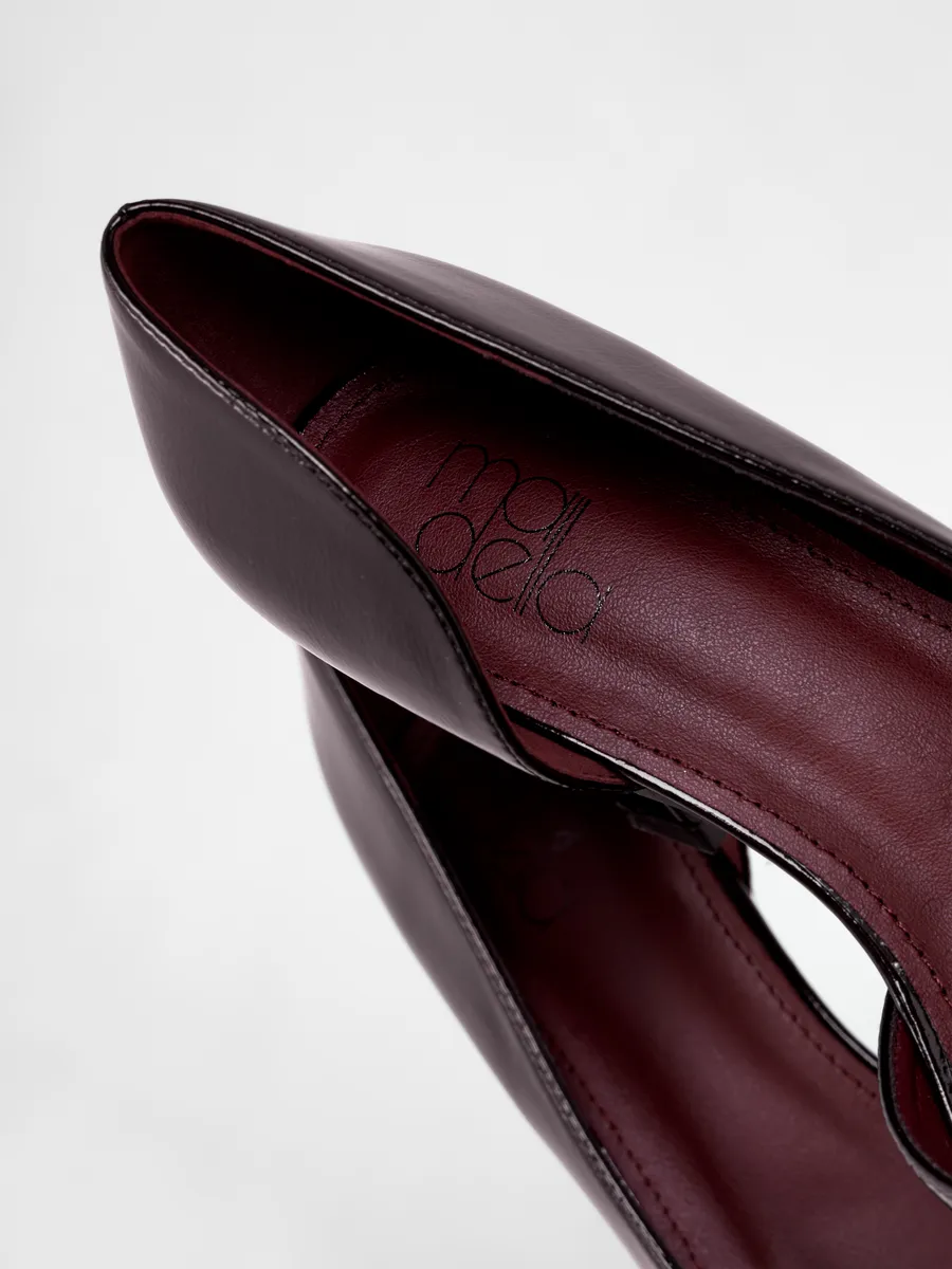 Туфли женские на каблуке вечерние лакированные черные HIR-52511-1A-AP