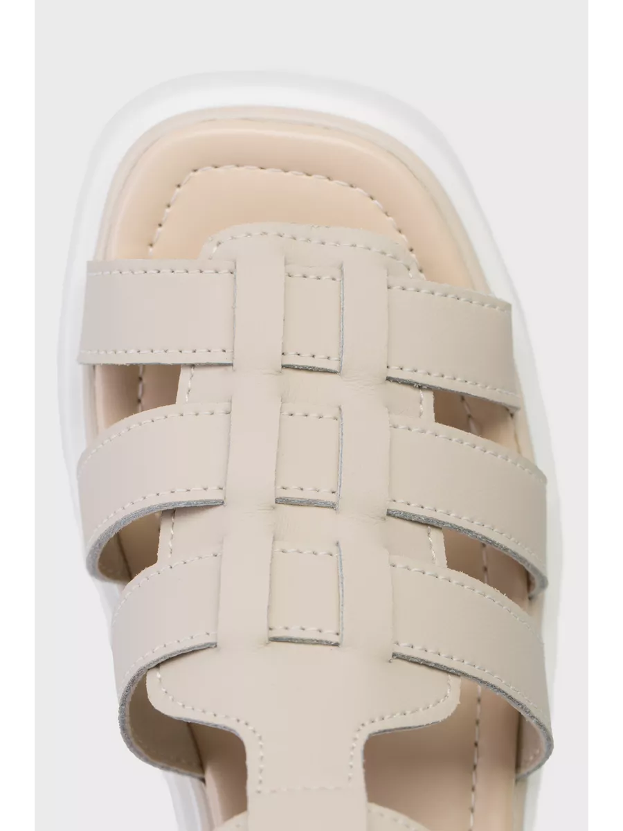 Босоножки натуральная кожа на устойчивом каблуке CC099-011