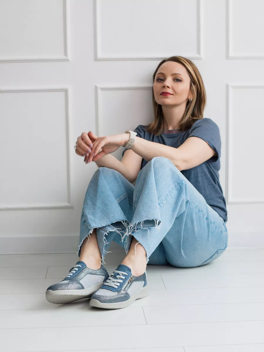 Кроссовки летние натуральная кожа дышащие RN160-011