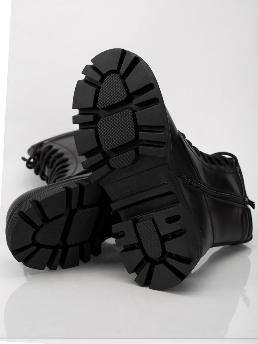 Ботинки зимние натуральная кожа на каблуке KPS005-010