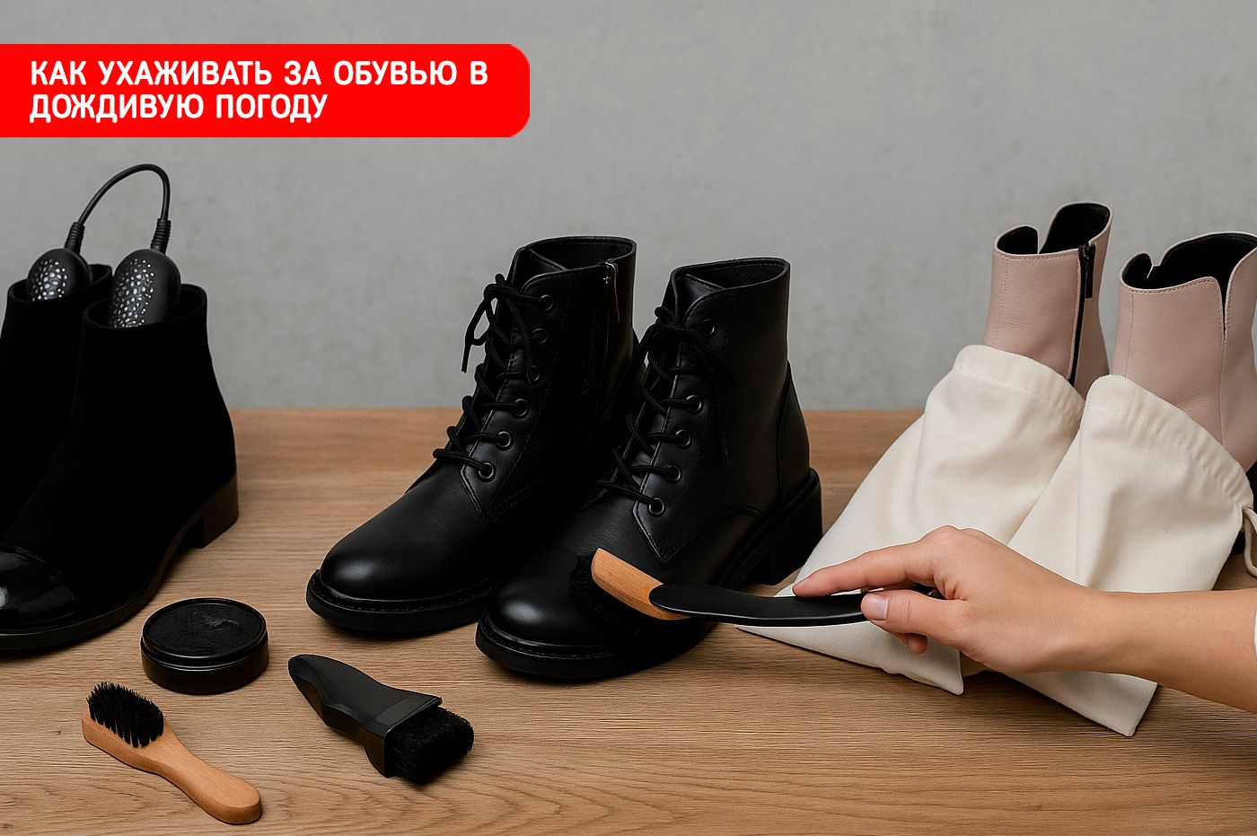 Как ухаживать за обувью в дождливую погоду