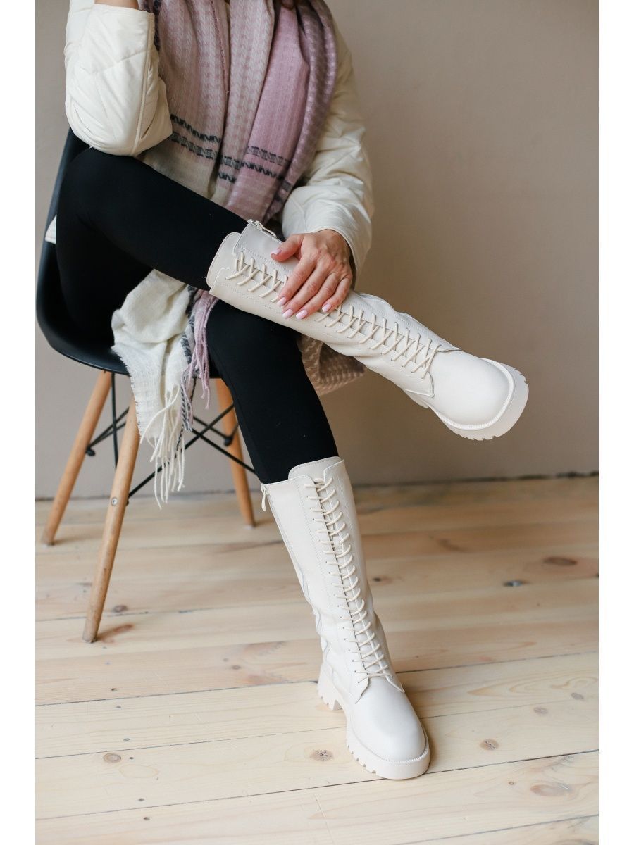 Купить Сапоги женские зимние натуральная кожа на шнуровке Baden ()  KF253-031 за руб. в Москве | Низкие цены в магазине Next Step