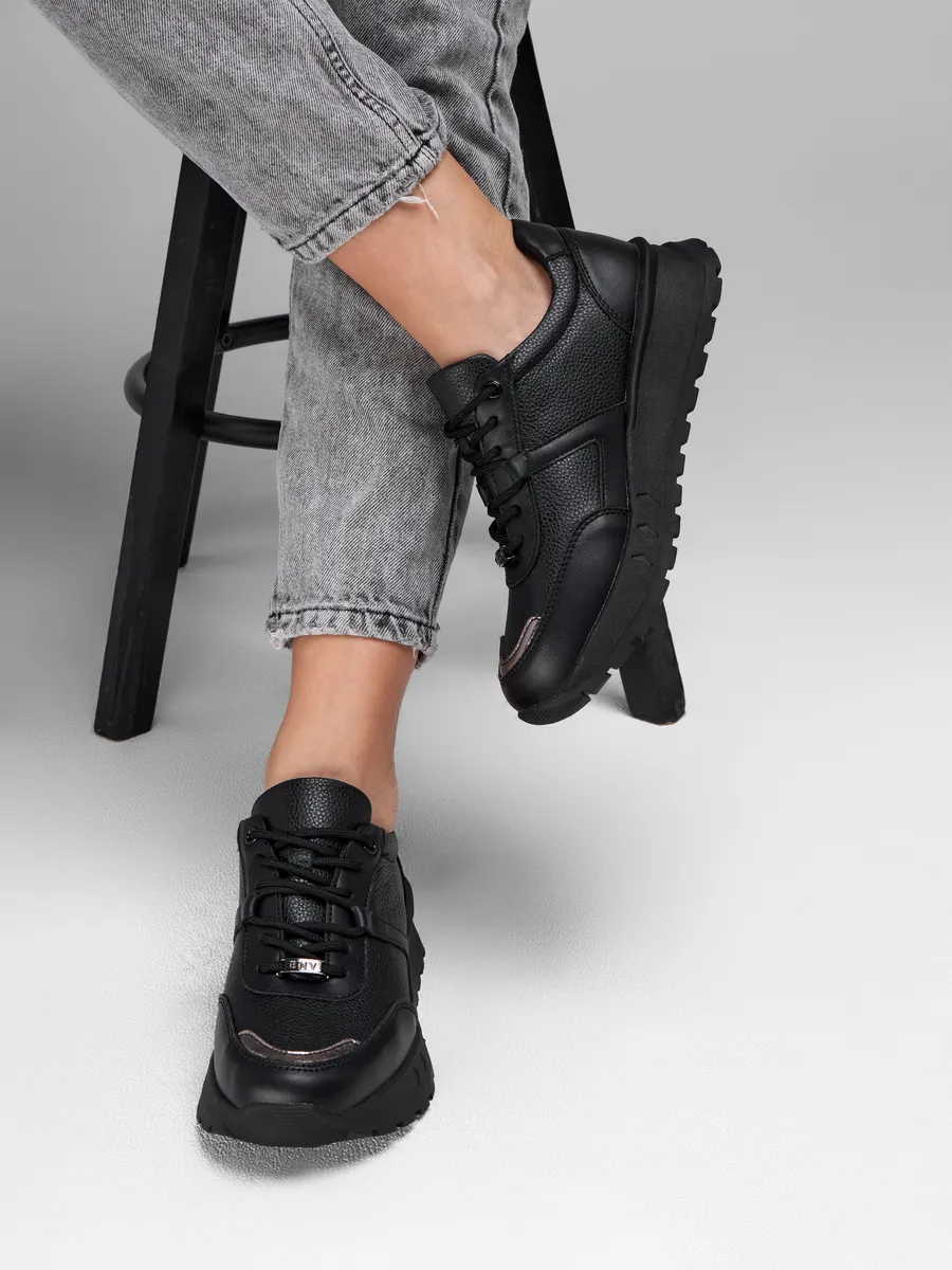 Кроссовки женские демисезонные натуральная кожа на платформе 25R-ZBY5-10-101