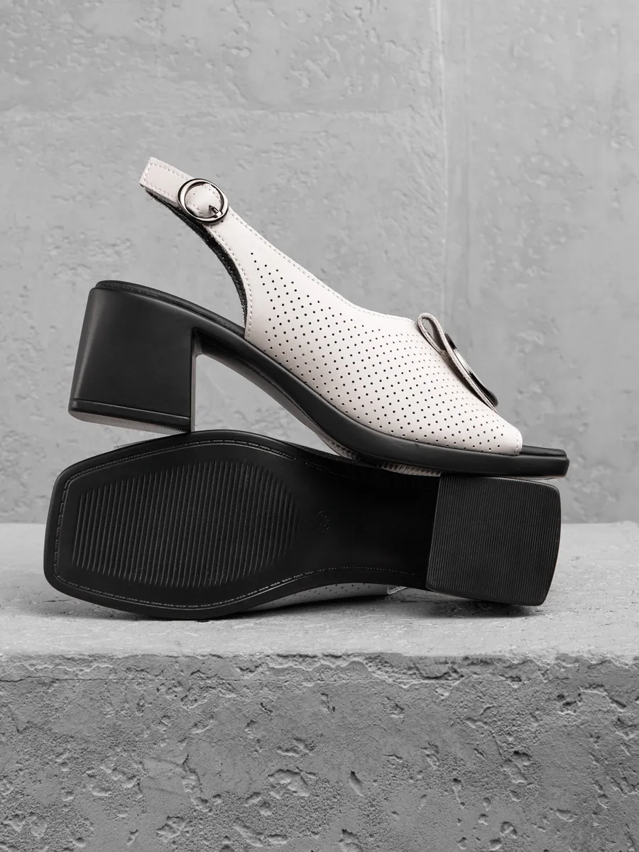 Босоножки слингбэки женские летние натуральная кожа 31F5-36-021