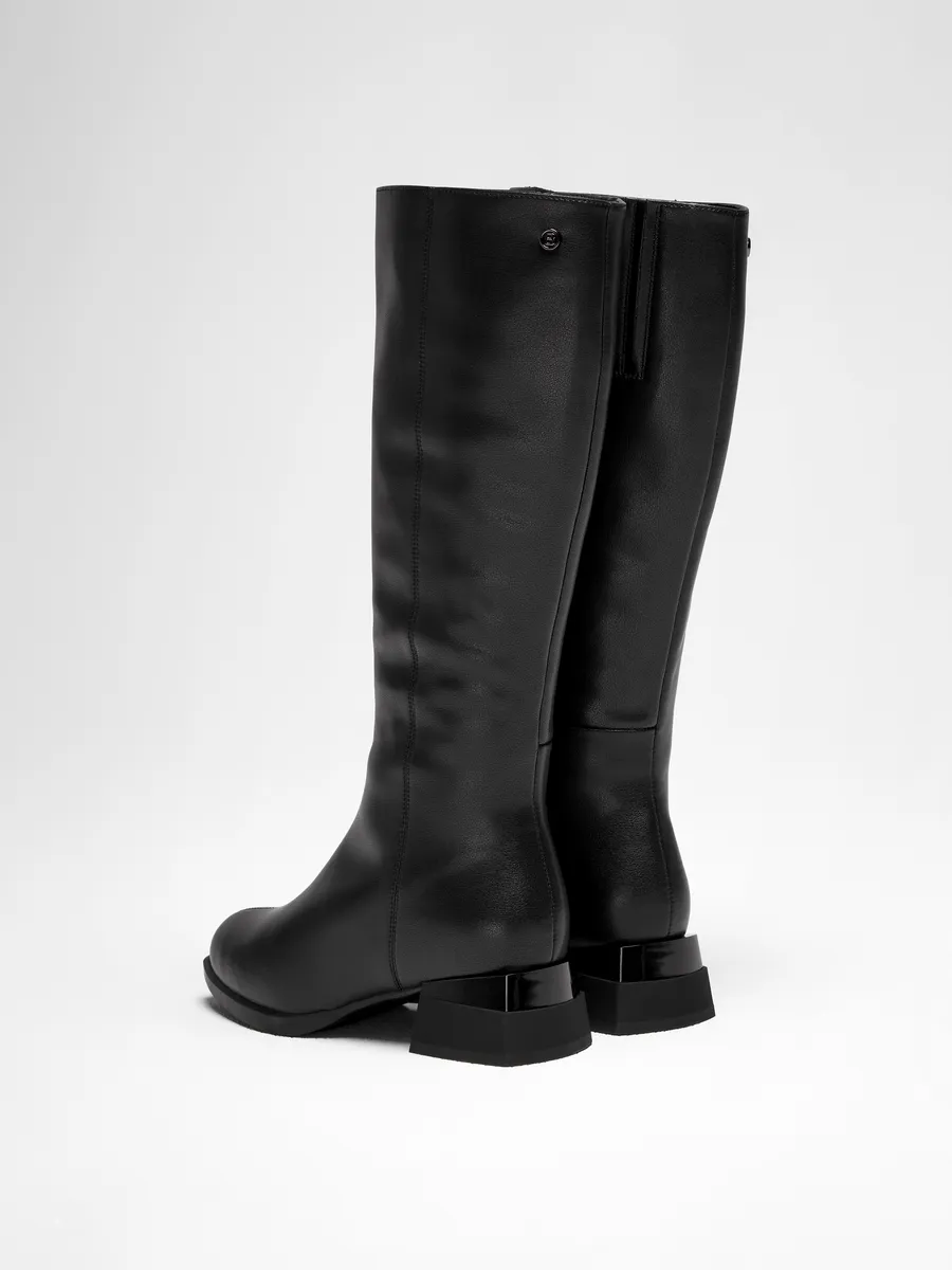 Сапоги женские зимние натуральная кожа на каблуке U600-030k