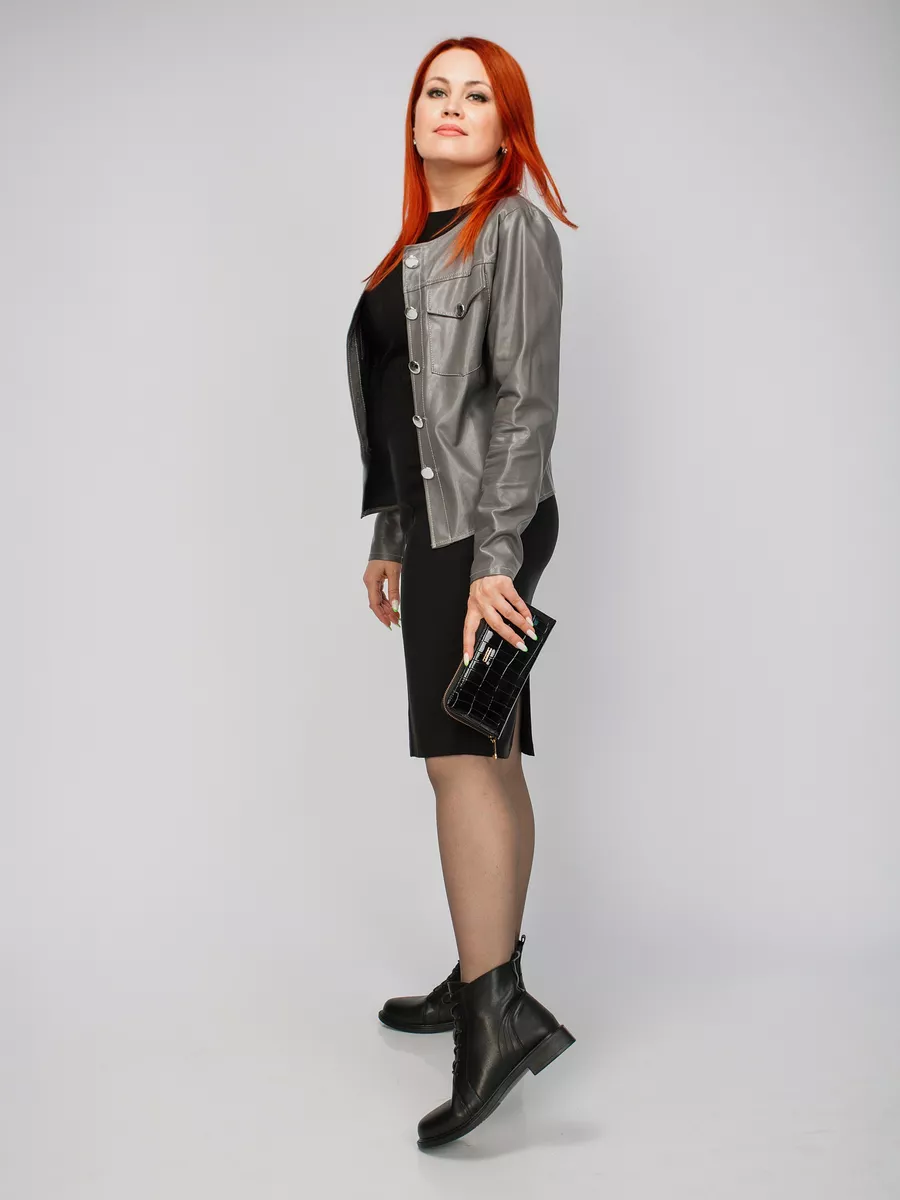 Ботинки осенние натуральная кожа на каблуке XJR-32576-1A-SB