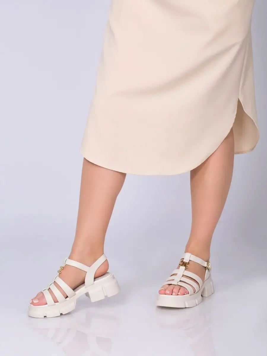 Босоножки женские натуральная кожа летние на платформе XJU-31352-1D-SP-K