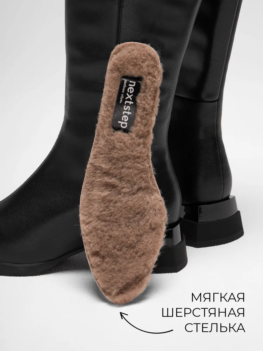 Сапоги женские зимние натуральная кожа на каблуке U600-030k