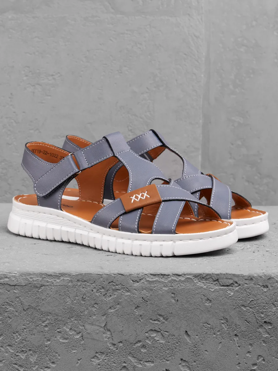 Босоножки женские летние на платформе натуральная кожа 41-BKY19-22-1022