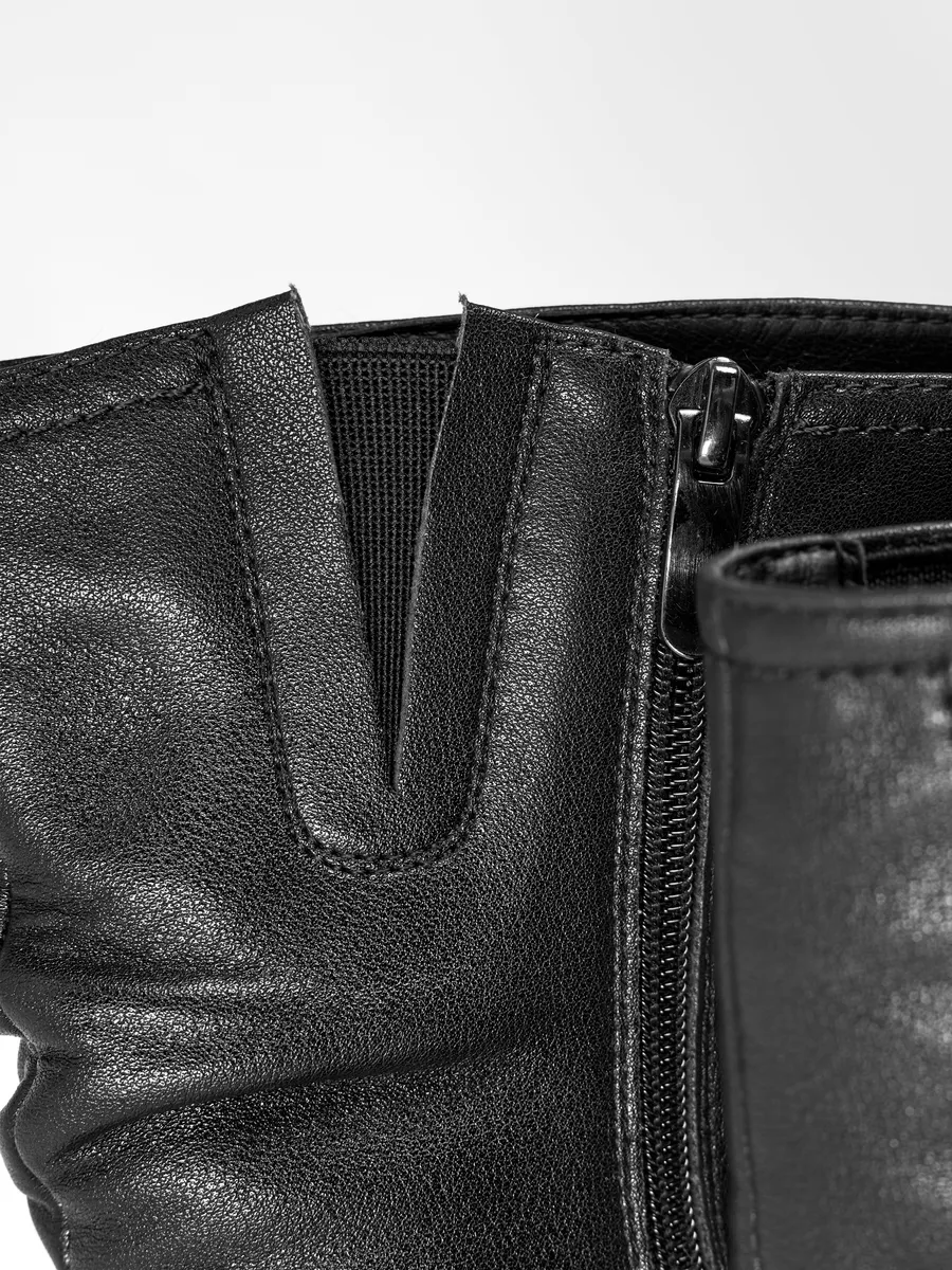 Полусапожки женские зимние натуральная кожа на каблуке GBF-124625-0501-SW