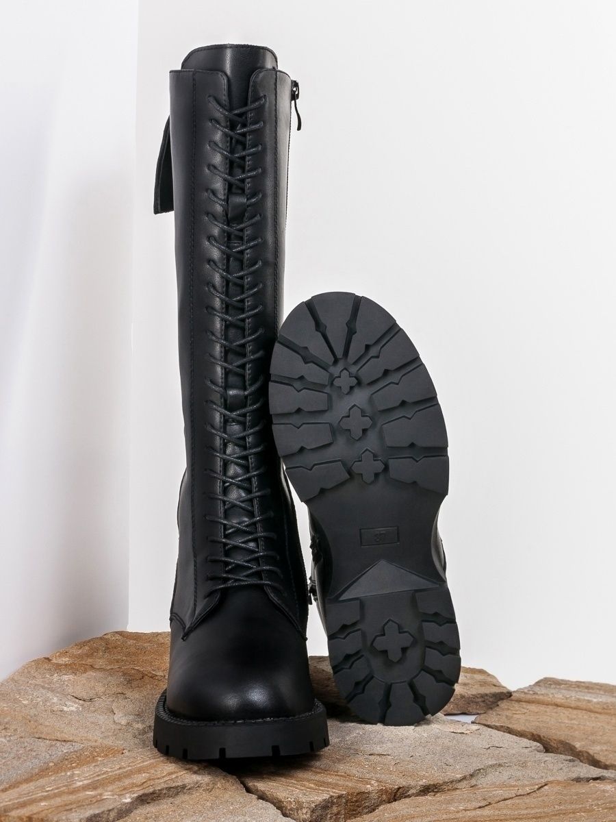 Сапоги удобные из натуральной кожи зимние/обувь женская на к ZFS-JS2088-K10AT