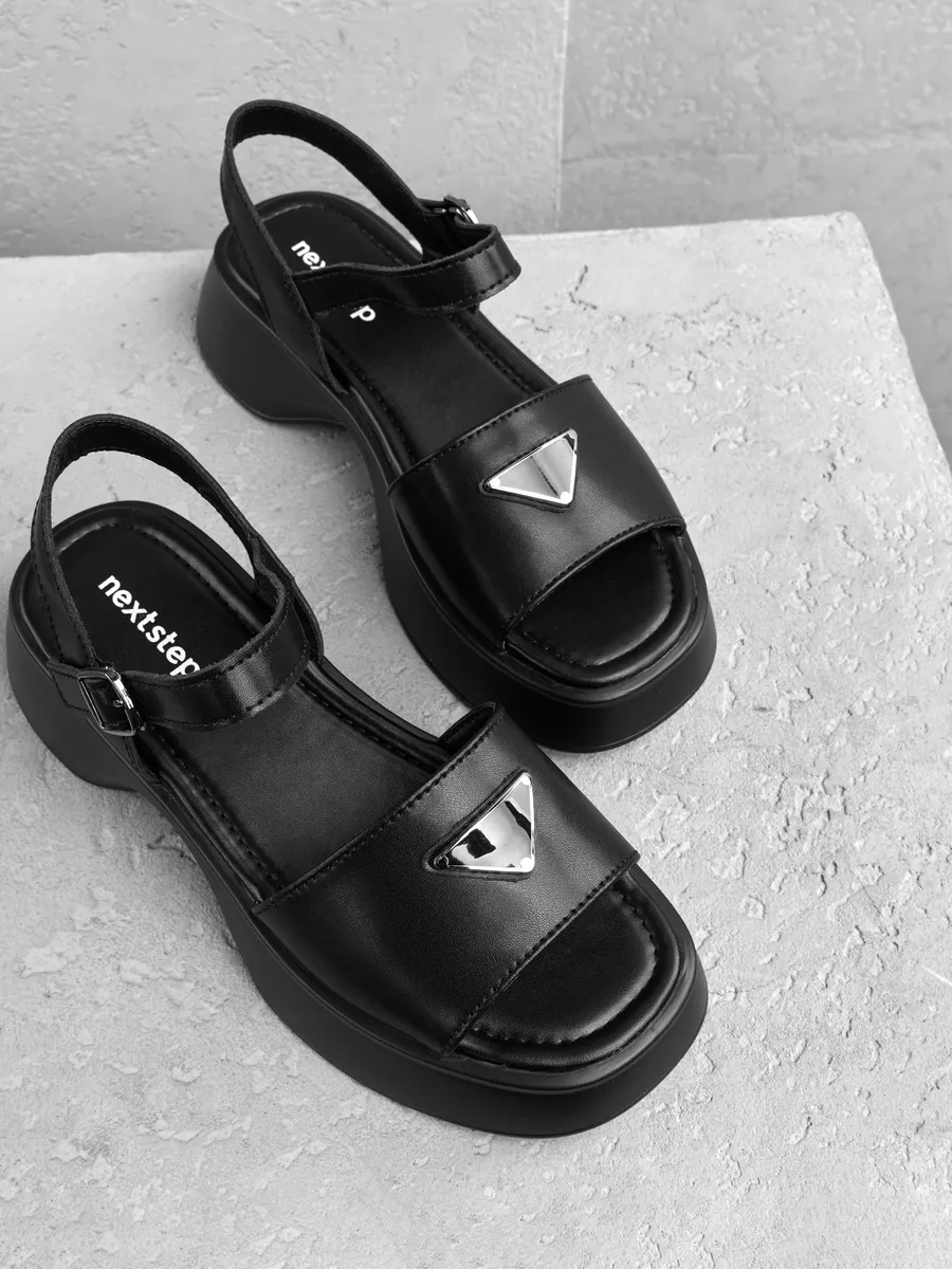 Босоножки женские летние без каблука натуральная кожа 31F6-62-013K