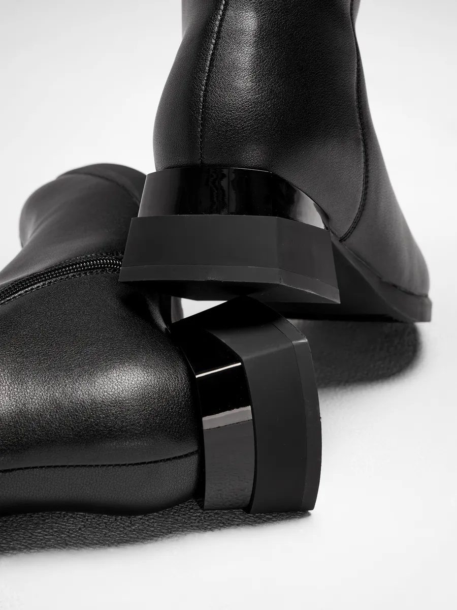 Сапоги женские зимние натуральная кожа на каблуке U600-030k