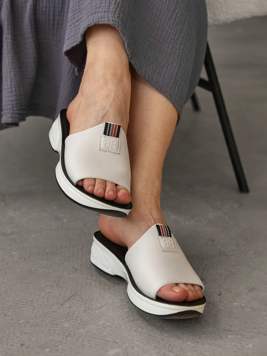 Сабо женские кожаные натуральные на платформе летние RZ014-041