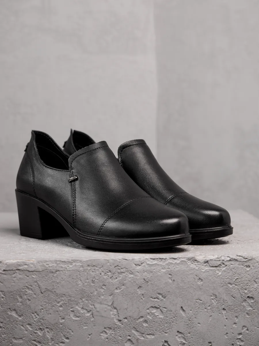 Туфли женские натуральная кожа осенние на каблуке CV006-180