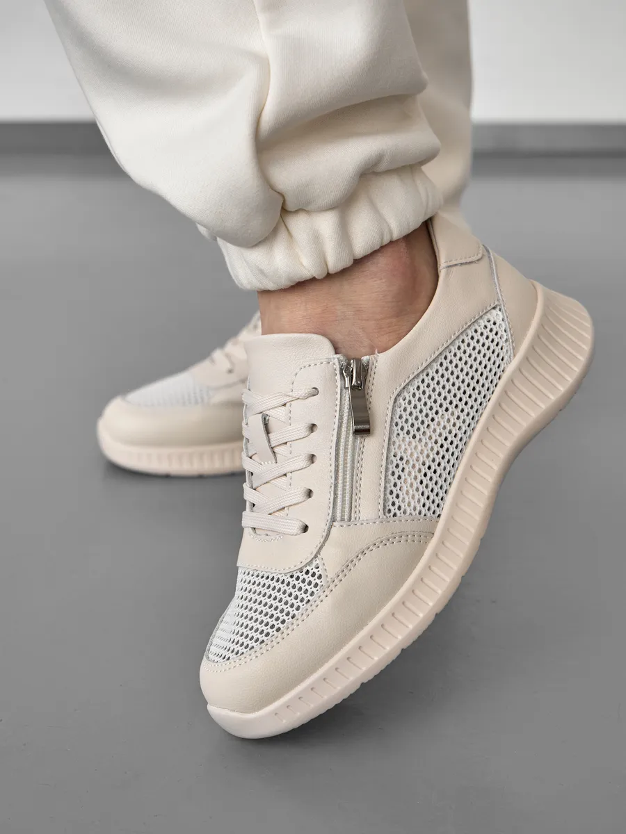 Кроссовки женские летние на платформе дышащие RN160-010