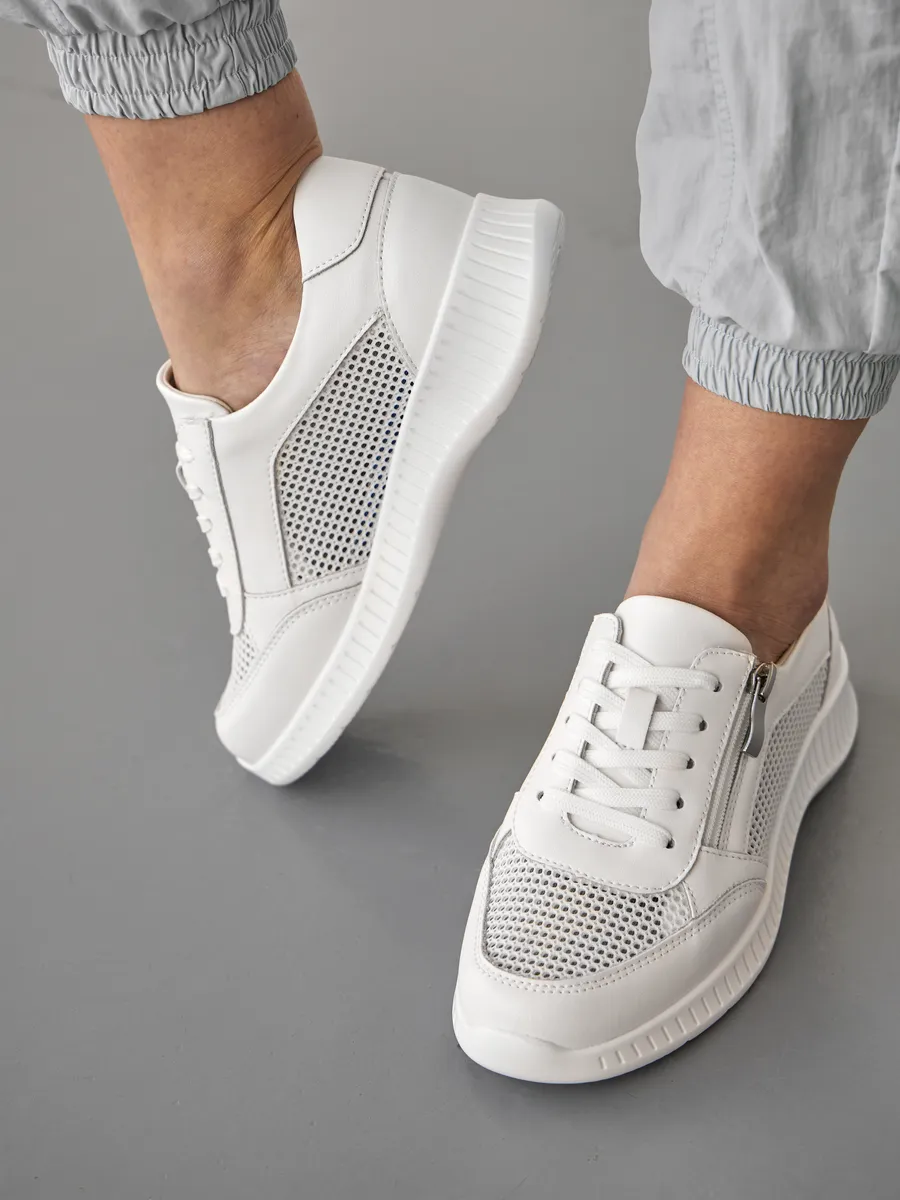 Кроссовки летние натуральная кожа дышащие RN160-012