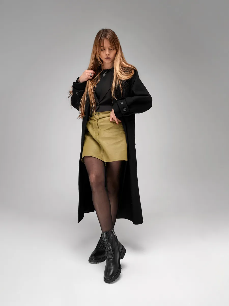 Ботинки женские зимние натуральная кожа на платформе высокие C1039-030