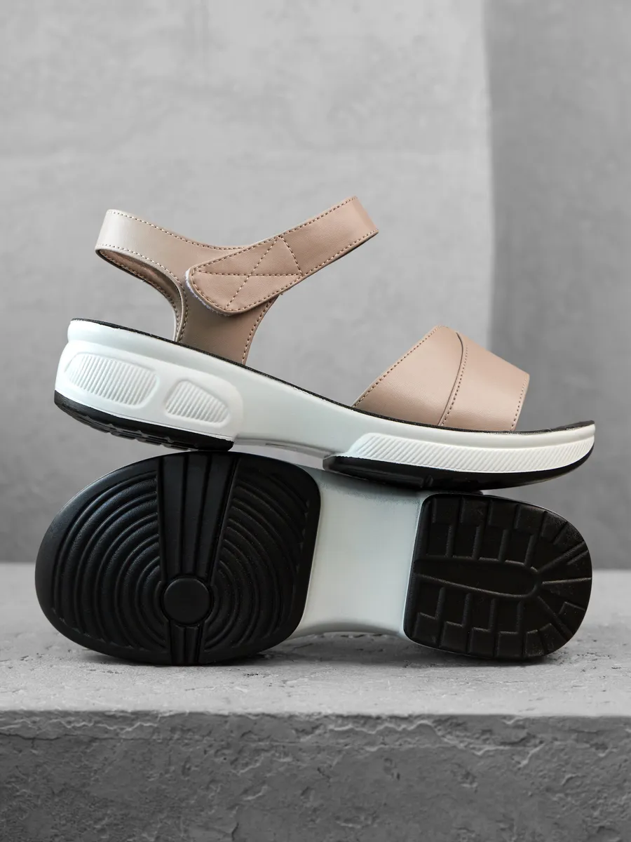 Босоножки женские натуральная кожа летние на платформе 2R5-3-105-1