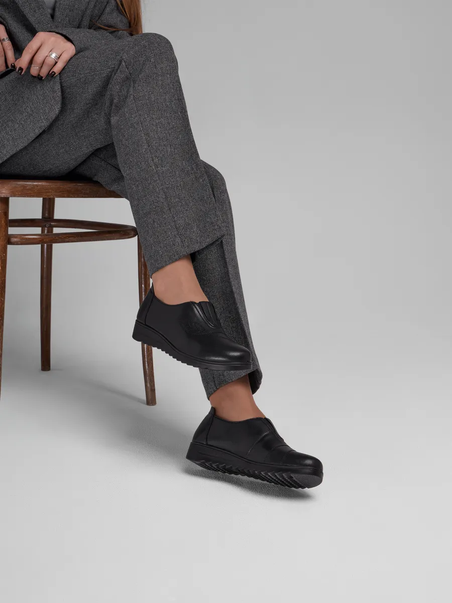 Туфли женские натуральная кожа без каблука CV002-020Lk